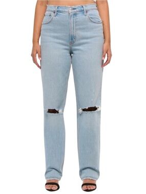 Abercrombie The 90s Straight Jeans, Ultra High Rise, Size 25 / 0 Regular